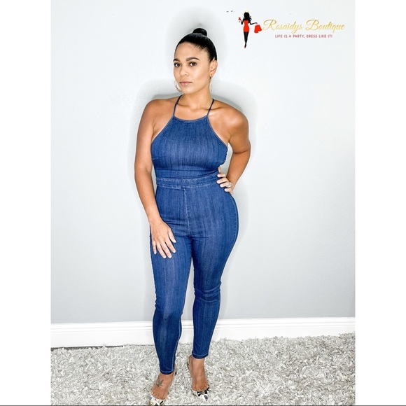 Valentine denim Jumpsuit main image 1